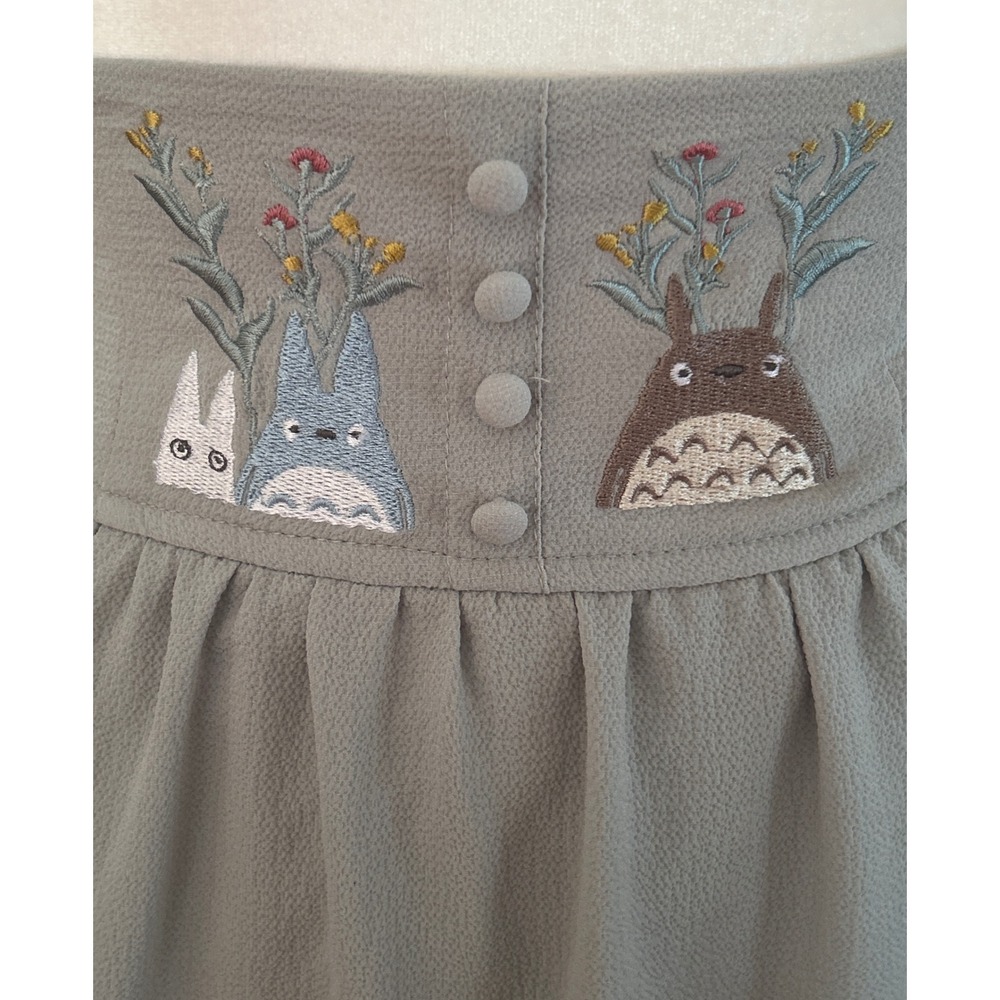 Her Universe My Neighbor Totoro Suspender Skirt Poly Blend M Sage Green Ghibli